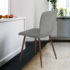 Side Chair Set of 4 Bring Mid-Century Modern Style to your Dining Room or Kitchen Nook with this Upholstered Dining Chair