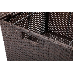 Espresso Wicker Basket Adds a Stylish and Decorative Accent Perfect Organize