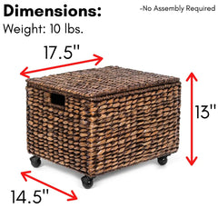 Wicker Basket Adds a Stylish and Decorative Accent Perfect for Organize