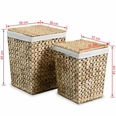 Wicker Laundry Set 2 Different Sizes Great Addition to your Bathroom