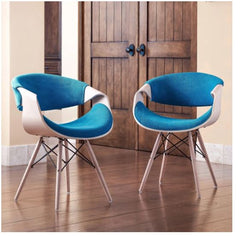 Carson Carrington Tvedestrand Contemporary Teal Velvet Accent Chair