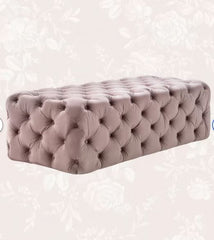 Mauve Draeger Upholstered Bench Soft Velvet and Endlessly Deep