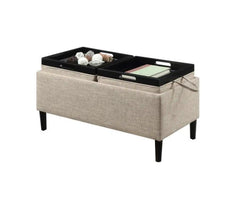 Copper Grove Suonenjoki Storage Ottoman with Trays