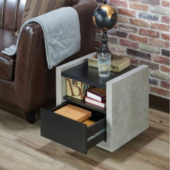 18-inch 1-shelf Side Table Perfect Beside A Sofa for Extra Storage